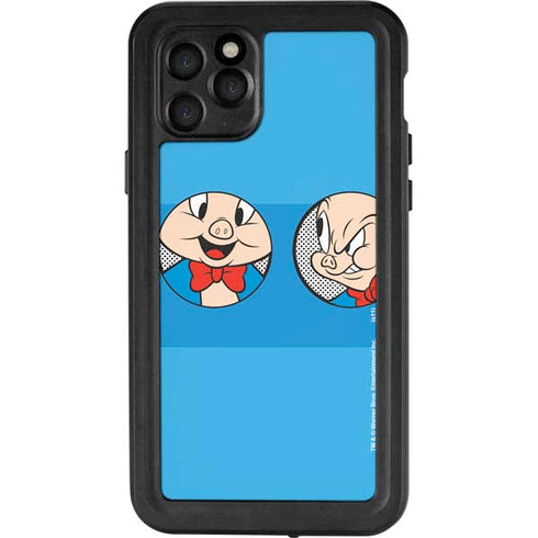 Looney Tunes Porky Pig Two Circles iPhone 11 Pro Waterproof Case