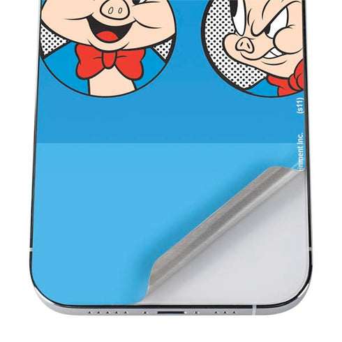 Looney Tunes Porky Pig Two Circles iPhone 12 Pro Max Skin