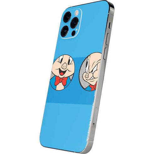 Looney Tunes Porky Pig Two Circles iPhone 12 Pro Skin