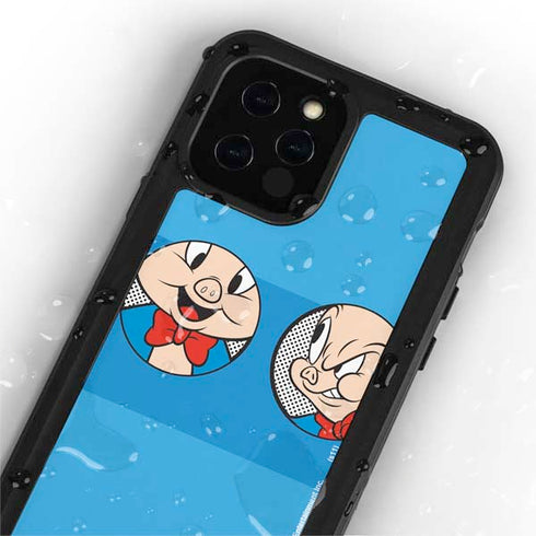 Looney Tunes Porky Pig Two Circles iPhone 12 Pro Waterproof Case