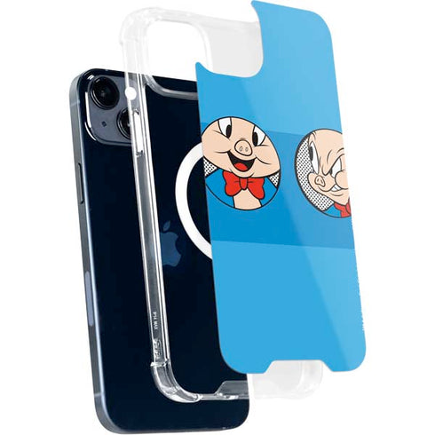 Looney Tunes Porky Pig Two Circles iPhone 13 MagSafe Case