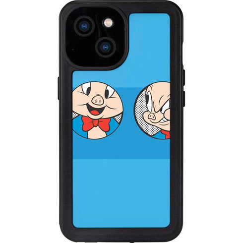 Looney Tunes Porky Pig Two Circles iPhone 13 Mini Waterproof Case