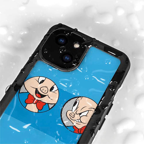 Looney Tunes Porky Pig Two Circles iPhone 13 Mini Waterproof Case