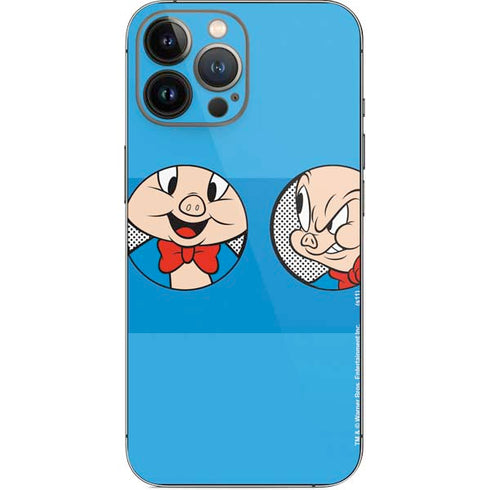 Looney Tunes Porky Pig Two Circles iPhone 13 Pro Max Skin