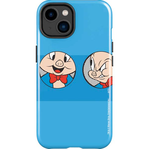 Looney Tunes Porky Pig Two Circles iPhone 14 Plus Impact Case