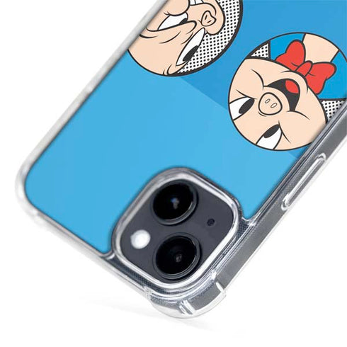 Looney Tunes Porky Pig Two Circles iPhone 15 Plus MagSafe Case