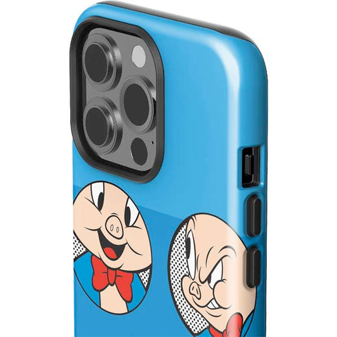 Looney Tunes Porky Pig Two Circles iPhone 14 Pro Impact Case