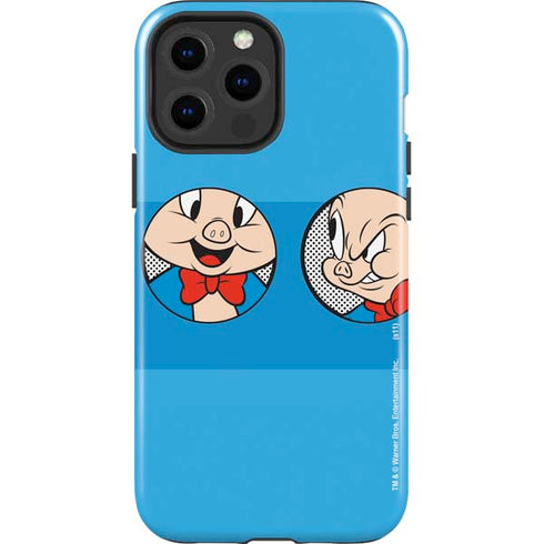 Looney Tunes Porky Pig Two Circles iPhone 15 Pro Max Impact Case