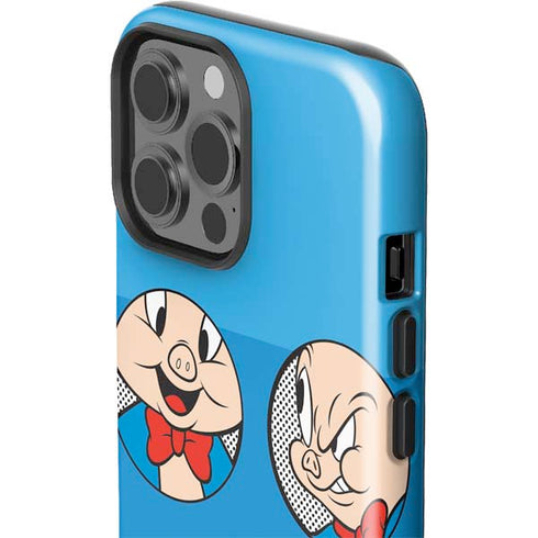 Looney Tunes Porky Pig Two Circles iPhone 15 Pro Max Impact Case