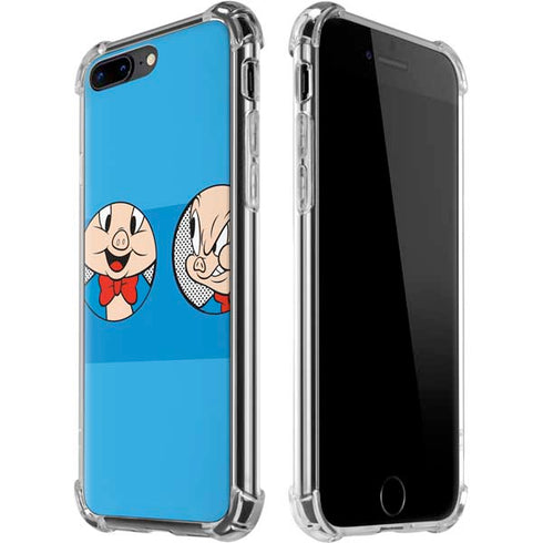 Looney Tunes Porky Pig Two Circles iPhone 7/8 Plus Clear Case