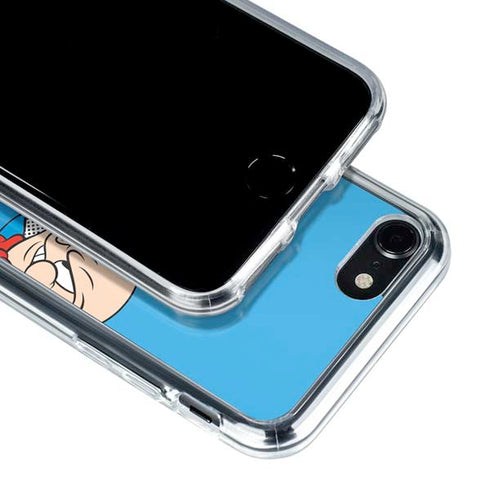 Looney Tunes Porky Pig Two Circles iPhone SE (2nd & 3rd Gen) Clear Case