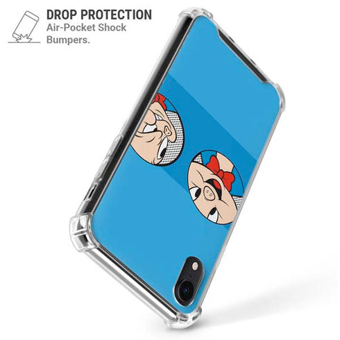 Looney Tunes Porky Pig Two Circles iPhone XR Clear Case