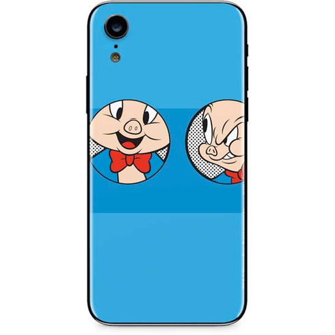 Looney Tunes Porky Pig Two Circles iPhone XR Skin