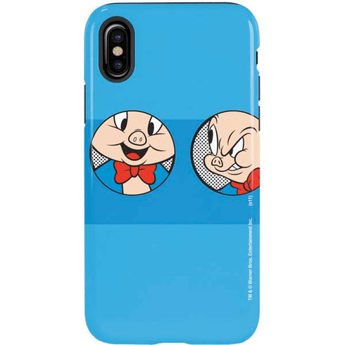 Looney Tunes Porky Pig Two Circles iPhone XS Pro Case