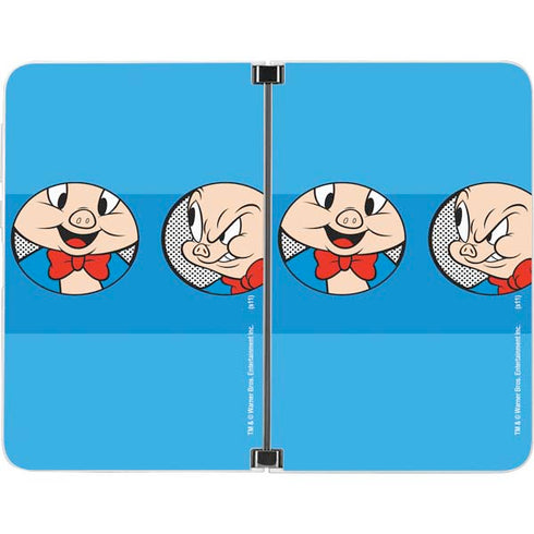 Looney Tunes Porky Pig Two Circles Surface Duo Skin