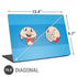 Looney Tunes Porky Pig Two Circles Universal Laptop 16.6in (13.4 x 9.7in) Skin