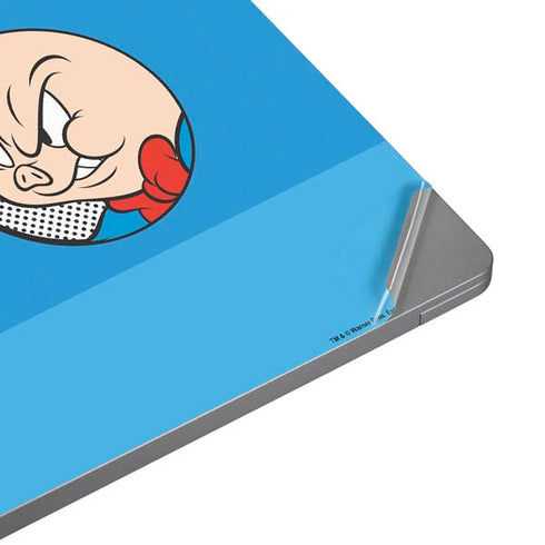 Looney Tunes Porky Pig Two Circles Universal Laptop 18in (14.6 x 10.6in) Skin