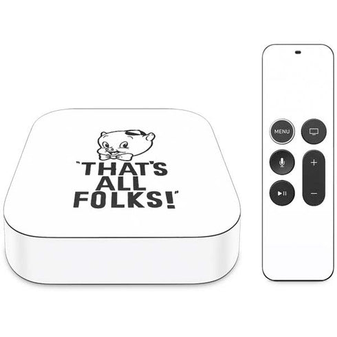 Looney Tunes Porky Thats All Folks Grid Apple TV Skin