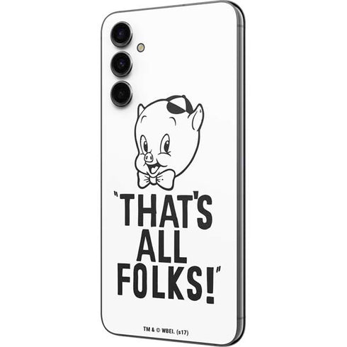 Looney Tunes Porky Thats All Folks Grid Galaxy A14 5G Skin