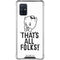 Looney Tunes Porky Thats All Folks Grid Galaxy A71 5G Clear Case