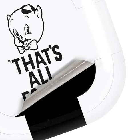 Looney Tunes Porky Thats All Folks Grid Galaxy Buds Pro Skin