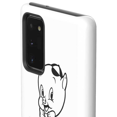 Looney Tunes Porky Thats All Folks Grid Galaxy Note20 5G Pro Case