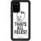 Looney Tunes Porky Thats All Folks Grid Galaxy S20 Plus Waterproof Case