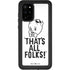 Looney Tunes Porky Thats All Folks Grid Galaxy S20 Plus Waterproof Case