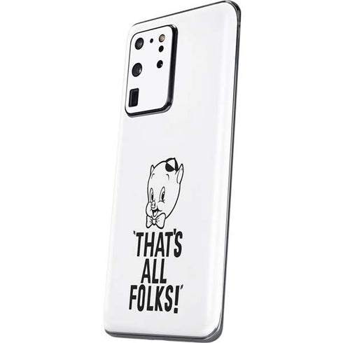Looney Tunes Porky Thats All Folks Grid Galaxy S20 Ultra 5G Skin