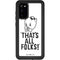 Looney Tunes Porky Thats All Folks Grid Galaxy S20 Waterproof Case
