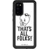 Looney Tunes Porky Thats All Folks Grid Galaxy S20 Waterproof Case
