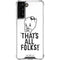 Looney Tunes Porky Thats All Folks Grid Galaxy S21 FE Clear Case