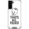 Looney Tunes Porky Thats All Folks Grid Galaxy S21 Plus 5G Clear Case