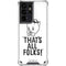 Looney Tunes Porky Thats All Folks Grid Galaxy S21 Ultra 5G Clear Case