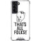 Looney Tunes Porky Thats All Folks Grid Galaxy S22 Clear Case