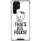 Looney Tunes Porky Thats All Folks Grid Galaxy S22 Ultra Clear Case