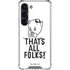 Looney Tunes Porky Thats All Folks Grid Galaxy S23 Clear Case