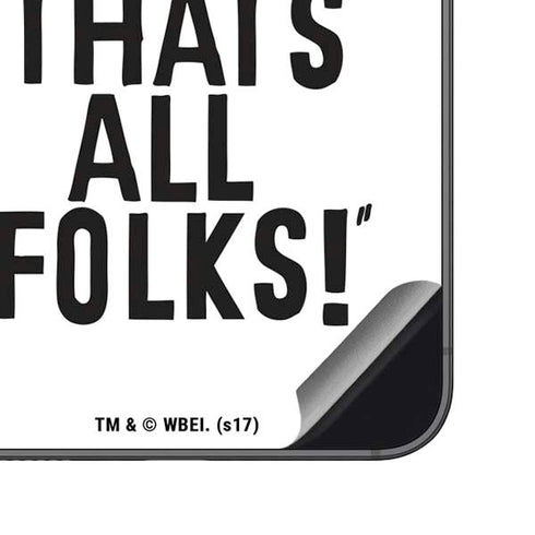 Looney Tunes Porky Thats All Folks Grid Galaxy S23 FE Skin