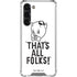 Looney Tunes Porky Thats All Folks Grid Galaxy S23 Plus Clear Case