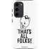 Looney Tunes Porky Thats All Folks Grid Galaxy S23 Plus Pro Case