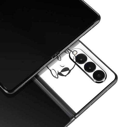 Looney Tunes Porky Thats All Folks Grid Galaxy Z Fold3 5G Skin