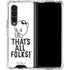 Looney Tunes Porky Thats All Folks Grid Galaxy Z Fold4 5G Clear Case