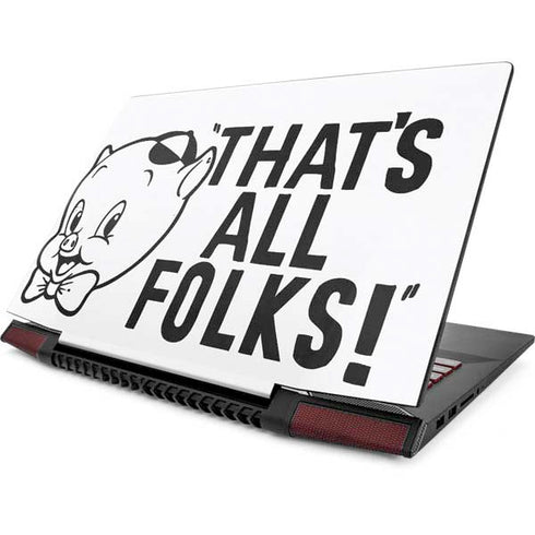 Looney Tunes Porky Thats All Folks Grid Lenovo IdeaPad Skin