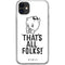 Looney Tunes Porky Thats All Folks Grid iPhone 11 Clear Case