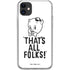Looney Tunes Porky Thats All Folks Grid iPhone 11 Clear Case