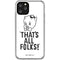 Looney Tunes Porky Thats All Folks Grid iPhone 11 Pro Clear Case