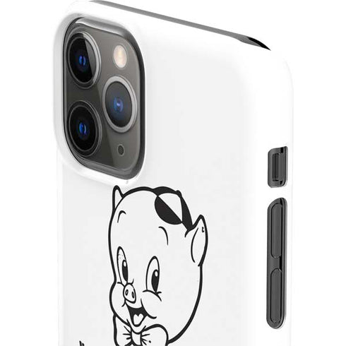 Looney Tunes Porky Thats All Folks Grid iPhone 11 Pro Lite Case