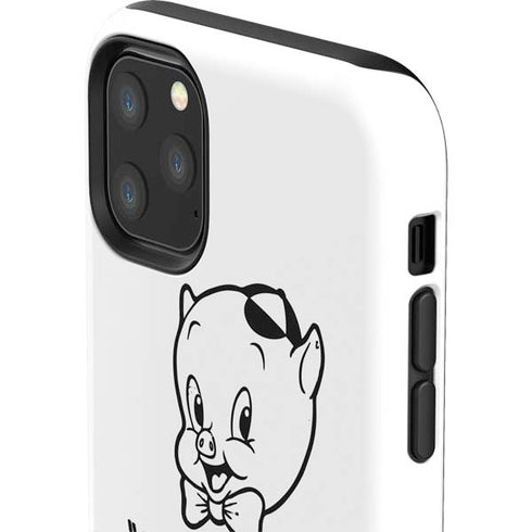 Looney Tunes Porky Thats All Folks Grid iPhone 11 Pro Max Impact Case