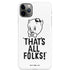 Looney Tunes Porky Thats All Folks Grid iPhone 11 Pro Max Lite Case