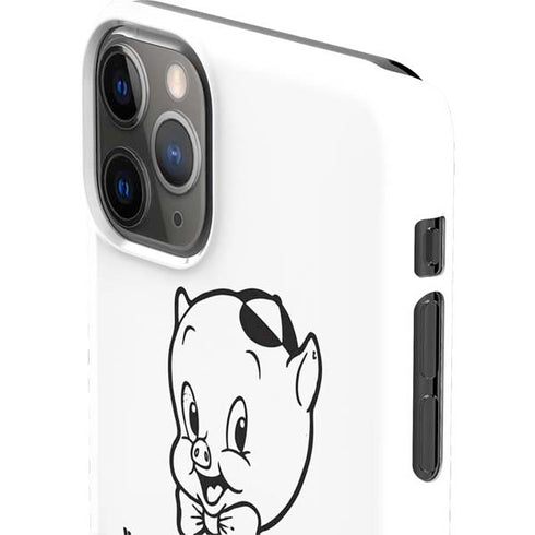 Looney Tunes Porky Thats All Folks Grid iPhone 11 Pro Max Lite Case
